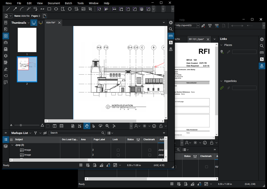 Bluebeam Revu - revisión y coordinación de planos